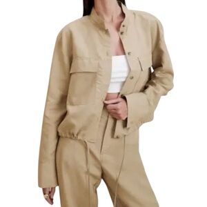 Banana Republic Arcata Tencel Linen Shirt Jacket Sz M